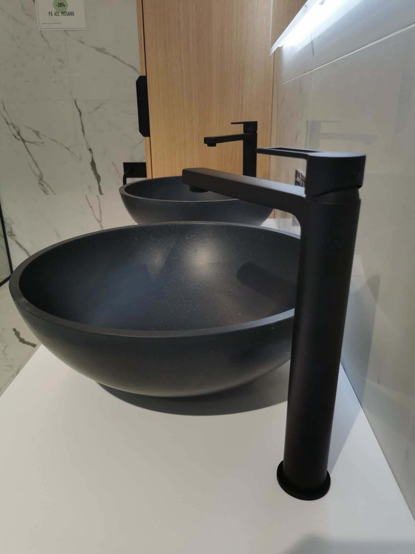 Make a bold statement with a black bathroom sink